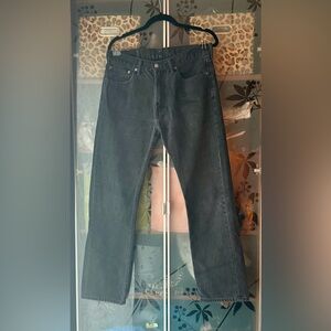 Levi’s 505 Regular Fit Jeans – Black – Size W33 L32